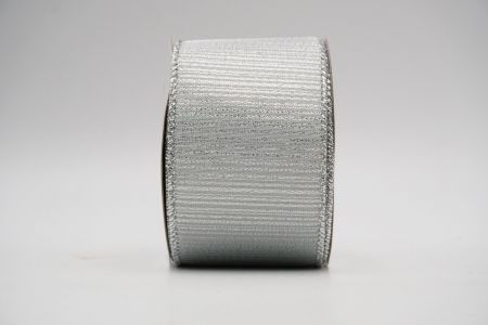 Metallic Shimmer Wired Ribbon_KF6953_sliver